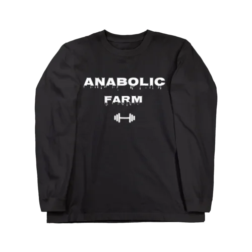 ANABOLIC FARM（白ロゴ） ロングスリーブTシャツ