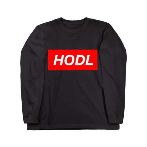 HODLシリーズ(RED&WHITE) ロングスリーブTシャツ