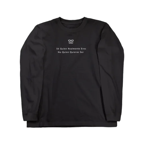 シンプルおひげ。（白） Long Sleeve T-Shirt