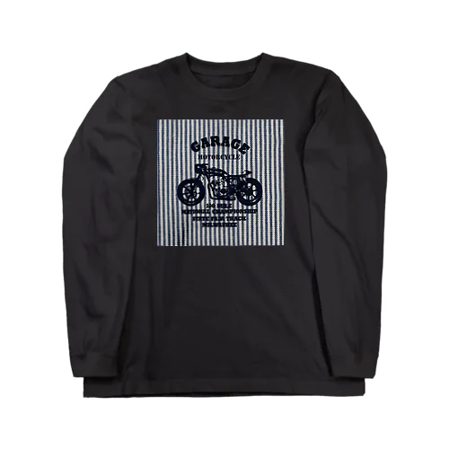 武骨なバイクデザイン(ヒッコリー) Long Sleeve T-Shirt