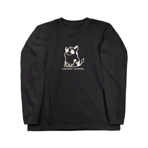 ルーベン（ブタ）オフ白プリ Long Sleeve T-Shirt