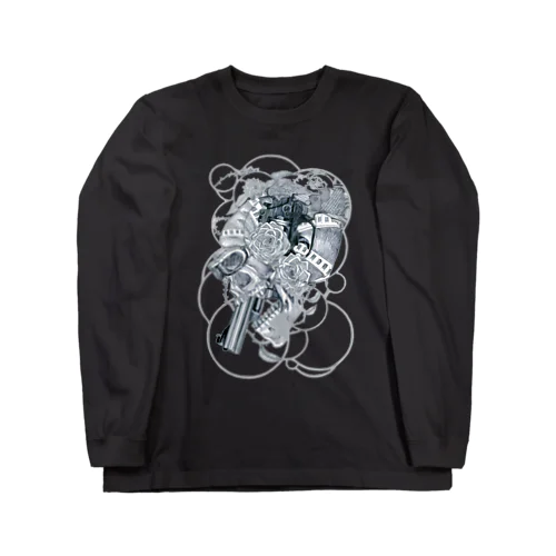 Scull-circles ロングスリーブTシャツ