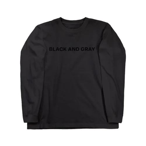 BLACK AND GRAY Long Sleeve T-Shirt