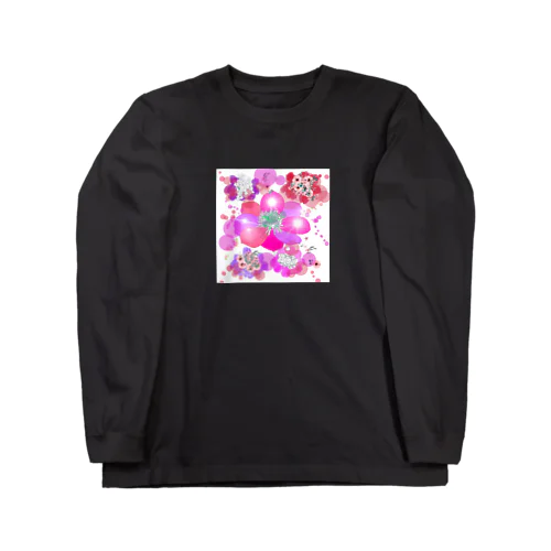 キラキラ花まつり Long Sleeve T-Shirt