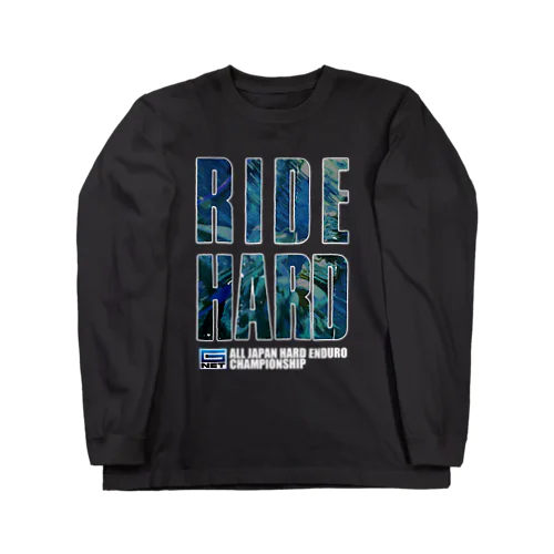 G-NET OFFICIAL GOODS RIDE HARD BLUE DARK ロングスリーブTシャツ