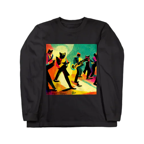 ネコスカバンド Long Sleeve T-Shirt