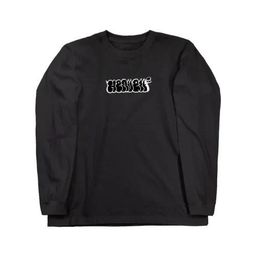 HEAVENロゴ(クロ) 롱 슬리브 티셔츠