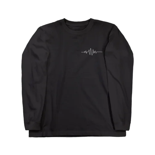 音波(黒) Long Sleeve T-Shirt