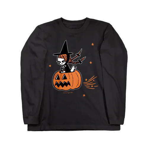 The Pumpkin Riding Witch ロングスリーブTシャツ