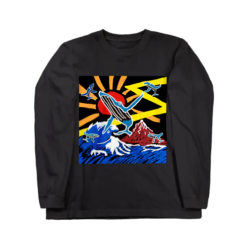 BNF大漁旗グラフィック Long Sleeve T-Shirt