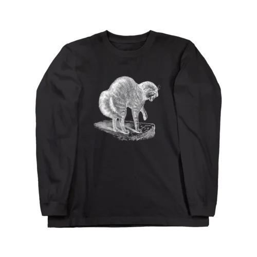 おこるねこ・ホワイトライン Long Sleeve T-Shirt