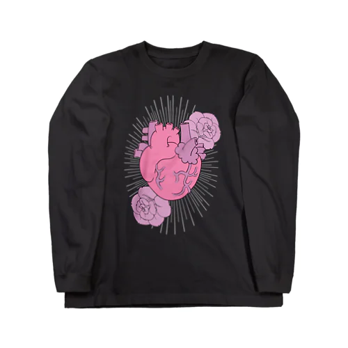 鼓動を刻んで(カラー)(文字入り)(濃色) 2023年美少年展 Long Sleeve T-Shirt
