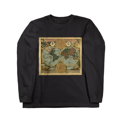 アンティーク地図 Long Sleeve T-Shirt