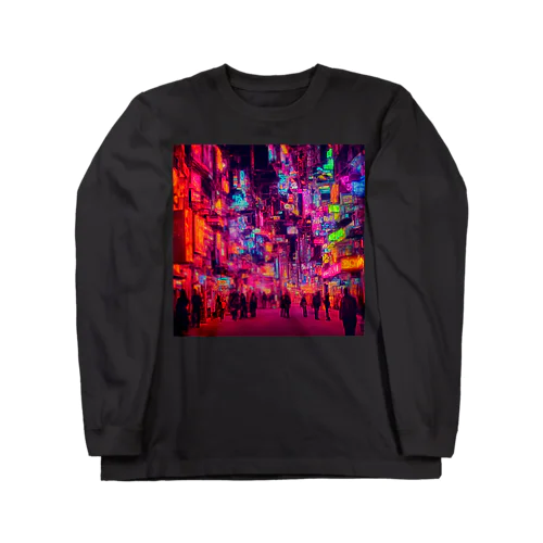 Neon Night City Long Sleeve T-Shirt