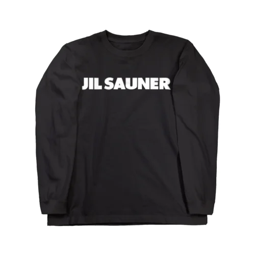 JIL SAUNER-ジルサウナー-白ロゴ ロングスリーブTシャツ