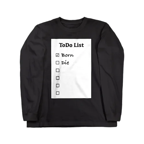 ToDoList ロングスリーブTシャツ