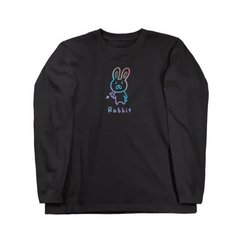 R a b b i t（虹） ロングスリーブTシャツ