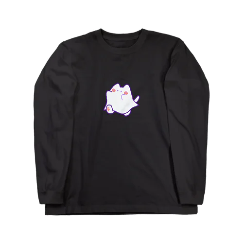 お化け猫のロングスリーブTシャツ Long Sleeve T-Shirt