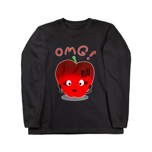 りんご　OMG！ ロングスリーブTシャツ