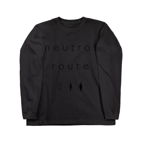 neutral route [Black] ロングスリーブTシャツ