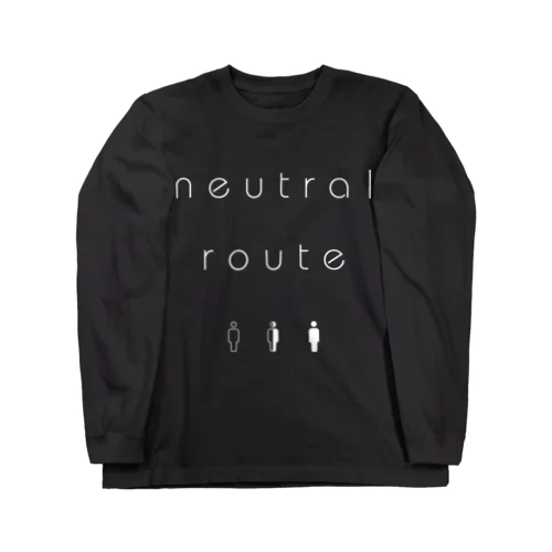 neutral route [White] ロングスリーブTシャツ