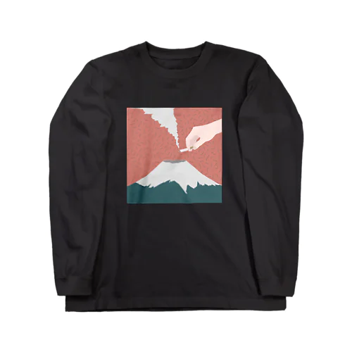 Smoking On Mt.Fuji Long Sleeve T-Shirt