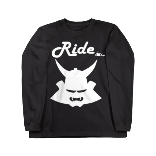 Ride兜（白） ロングスリーブTシャツ