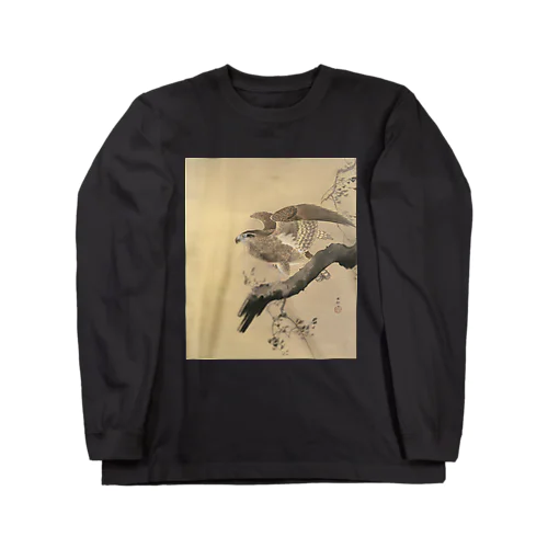 小原古邨　鷹　Ohara Koson / Falcon Long Sleeve T-Shirt