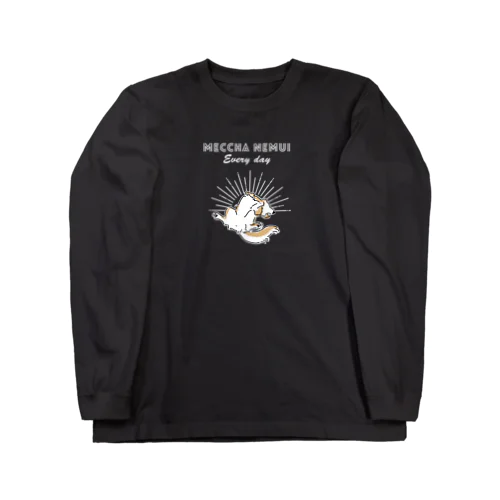 MECCHA NEMUI いぬ Long Sleeve T-Shirt