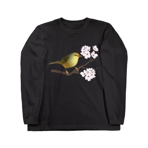 桜にウグイス Long Sleeve T-Shirt