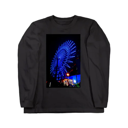 神戸 夜の観覧車 Long Sleeve T-Shirt