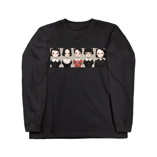 猫ミミGirls Long Sleeve T-Shirt