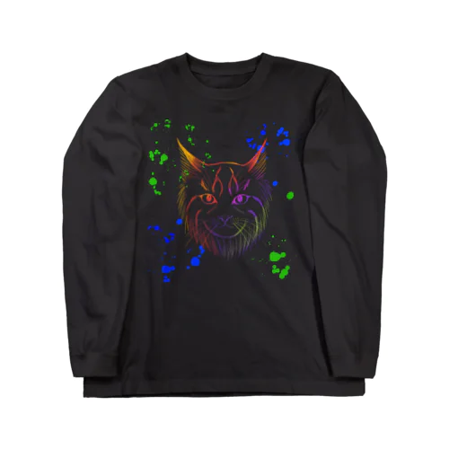 ロックな猫のボブ Long Sleeve T-Shirt