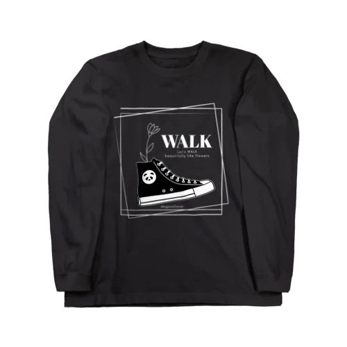 【2023'小さな勇者誕生記念】Let's WALK シリーズ(クロ) Long Sleeve T-Shirt