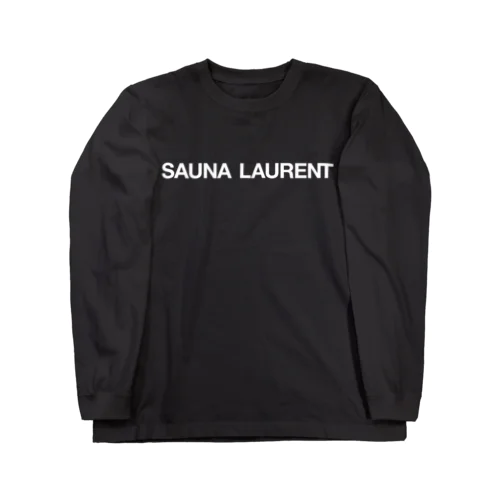 SAUNA LAURENT-サウナローラン-白ロゴ Long Sleeve T-Shirt