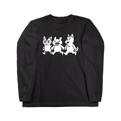 マジオチくんとお友達(白) Long Sleeve T-Shirt