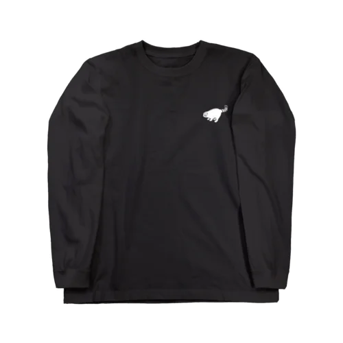 マヌルシルエット_ワンポイント Long Sleeve T-Shirt