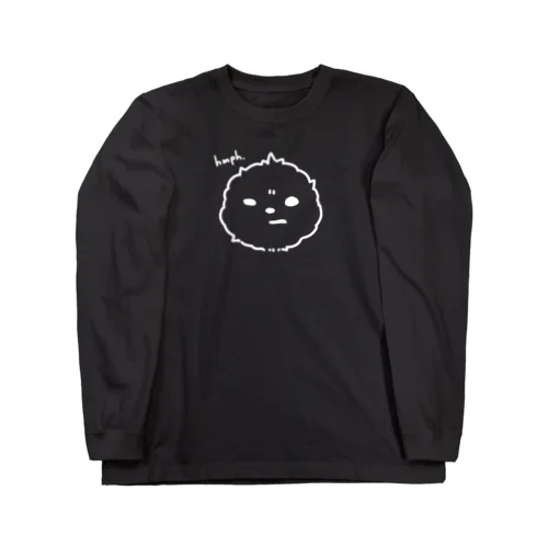 【smol】「ふんっ」白抜き (Tシャツ) ロングスリーブTシャツ