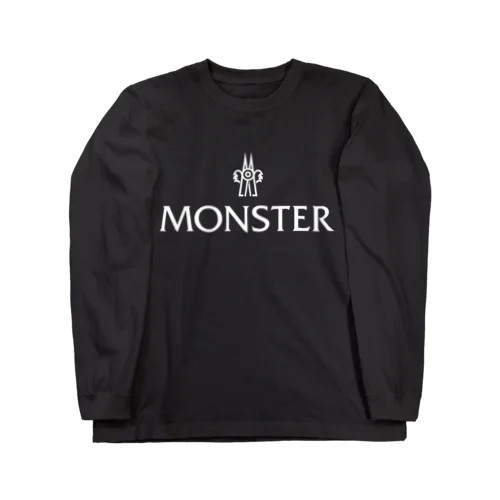 MONSTER-モンスター-白ロゴ ロングスリーブTシャツ