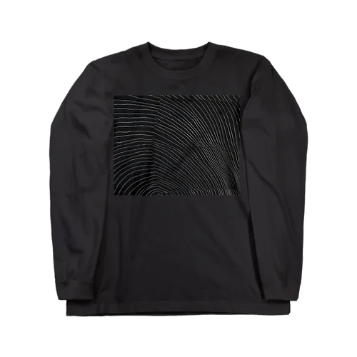 黒着物柄 Long Sleeve T-Shirt