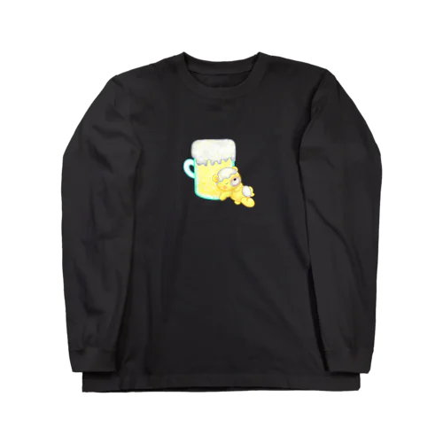 ドリンクマ　ビールクマ ロングスリーブTシャツ