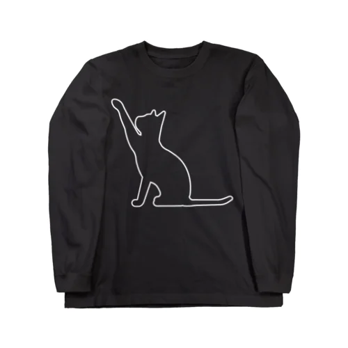 猫のシルエットシリーズ from 9CATS ロングスリーブTシャツ