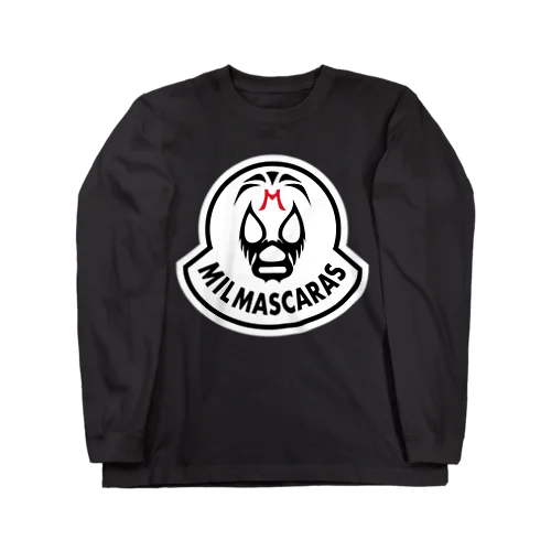 MIL MASCARAS-ミル・マスカラス ワッペン型ロゴ Long Sleeve T-Shirt