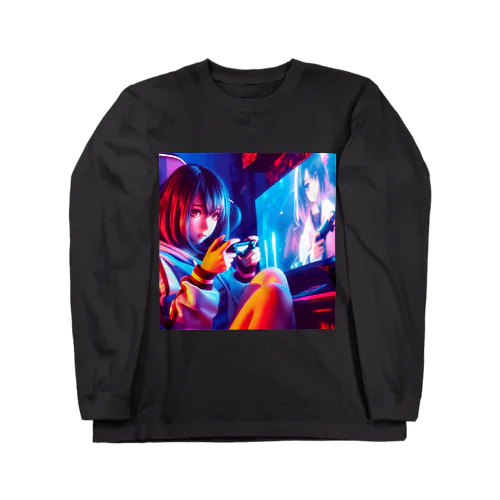 ゲーミング 少女 Long Sleeve T-Shirt