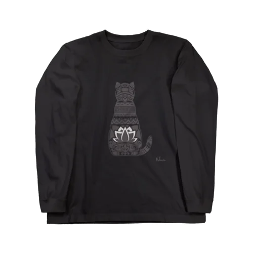 どデカ猫と蓮♥BLACK Long Sleeve T-Shirt