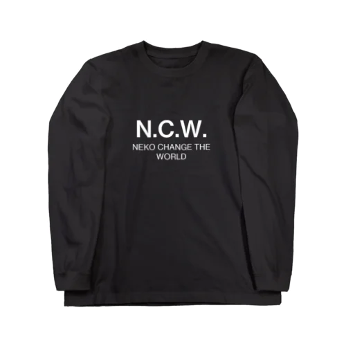 NEKO CHANGE THE WORLD（ネー・セー・ウェー）濃色 Long Sleeve T-Shirt