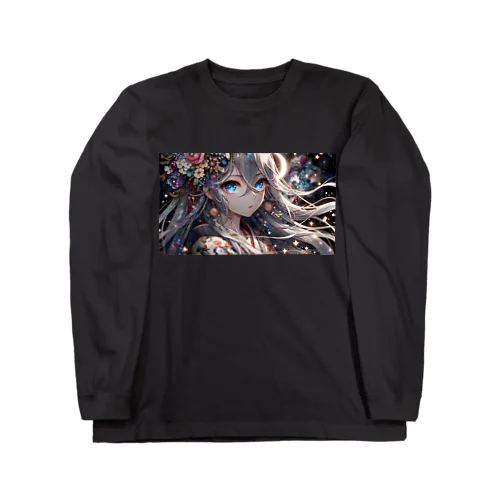 月下の神秘的な夜 Long Sleeve T-Shirt