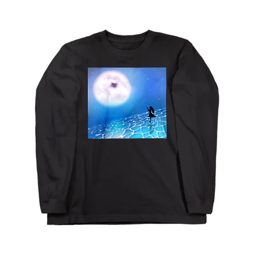 水面に佇む少女 Long Sleeve T-Shirt