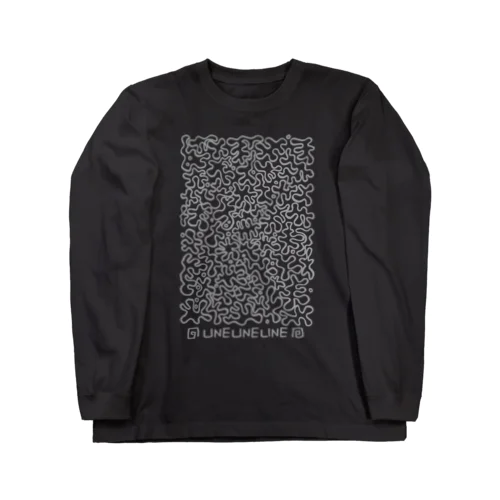 ウネウネライン・グレー Long Sleeve T-Shirt