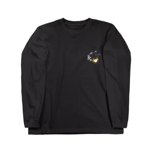 深めるフェイス/ロンT黒 Long Sleeve T-Shirt